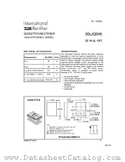 30LJQ045 datasheet pdf International Rectifier