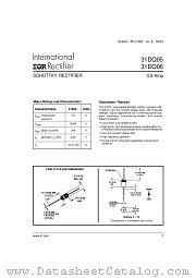 31DQ05 datasheet pdf International Rectifier