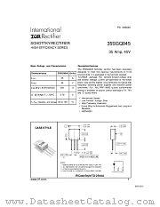 35SGQ045 datasheet pdf International Rectifier