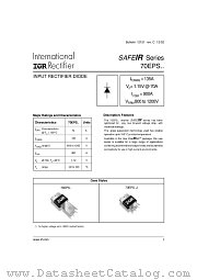 70EPS08 datasheet pdf International Rectifier