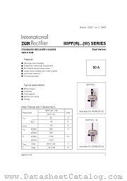 80PF120W datasheet pdf International Rectifier