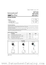 8ETU04S datasheet pdf International Rectifier