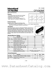 CPV363MF datasheet pdf International Rectifier