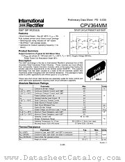 CPV364MM datasheet pdf International Rectifier