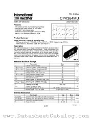 CPV364MU datasheet pdf International Rectifier