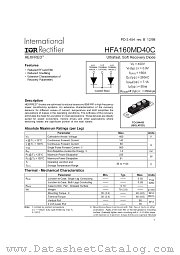 HFA160MD40C datasheet pdf International Rectifier