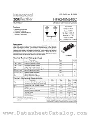 HFA240NJ40C datasheet pdf International Rectifier