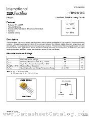 HFB16HY20C datasheet pdf International Rectifier