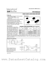 IR21074S datasheet pdf International Rectifier