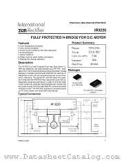 IR3220 datasheet pdf International Rectifier