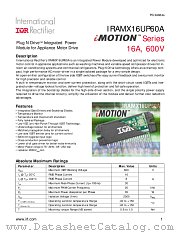 IRAMX16UP60A datasheet pdf International Rectifier