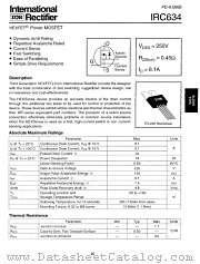 IRC634 datasheet pdf International Rectifier