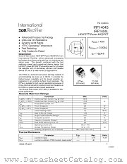 IRF1404SPBF datasheet pdf International Rectifier