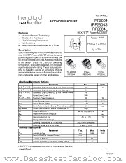 IRF2804 datasheet pdf International Rectifier