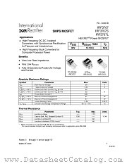 IRF3707PBF datasheet pdf International Rectifier