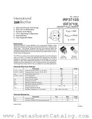 IRF3710SPBF datasheet pdf International Rectifier