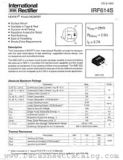 IRF614S datasheet pdf International Rectifier