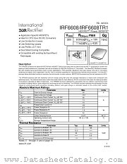 IRF6608 datasheet pdf International Rectifier