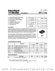 IRF7106TR datasheet pdf International Rectifier