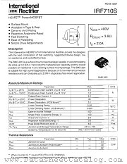 IRF710STRR datasheet pdf International Rectifier