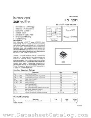 IRF7201TR datasheet pdf International Rectifier