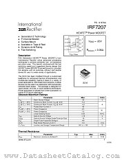 IRF7207TR datasheet pdf International Rectifier