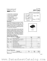 IRF7342TR datasheet pdf International Rectifier