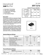 IRF7379 datasheet pdf International Rectifier