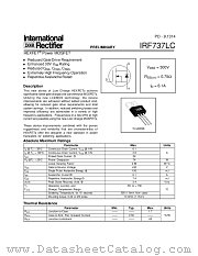 IRF737LC datasheet pdf International Rectifier