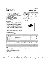 IRF7422D2 datasheet pdf International Rectifier