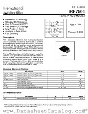 IRF7504TR datasheet pdf International Rectifier