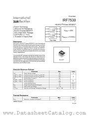 IRF7530TR datasheet pdf International Rectifier