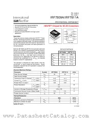 IRF7809A datasheet pdf International Rectifier