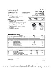 IRF8010S datasheet pdf International Rectifier