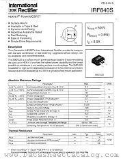 IRF840STRR datasheet pdf International Rectifier