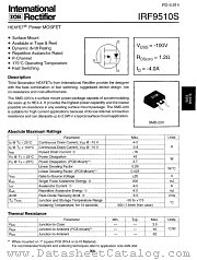 IRF9510S datasheet pdf International Rectifier