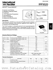 IRF9520 datasheet pdf International Rectifier