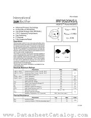 IRF9520NSTRR datasheet pdf International Rectifier