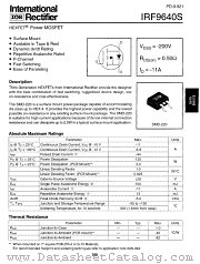 IRF9640STRL datasheet pdf International Rectifier