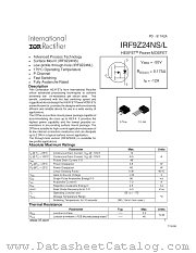 IRF9Z24NS datasheet pdf International Rectifier