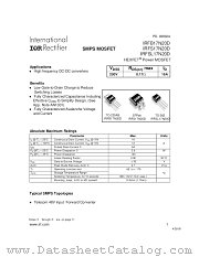 IRFS17N20D datasheet pdf International Rectifier