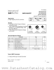 IRFS23N20DTRL datasheet pdf International Rectifier