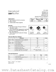 IRFS4710 datasheet pdf International Rectifier