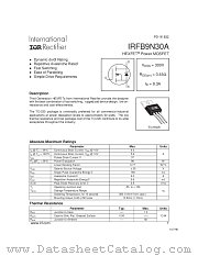 IRFB9N30A datasheet pdf International Rectifier