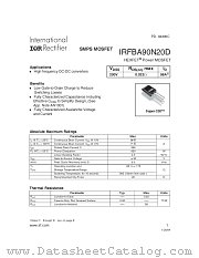 IRFBA90N20D datasheet pdf International Rectifier