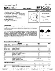 IRFBC20L datasheet pdf International Rectifier