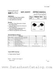 IRFBC30ASTRL datasheet pdf International Rectifier