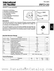 IRFD120 datasheet pdf International Rectifier