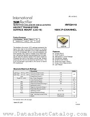 IRFE9110 datasheet pdf International Rectifier