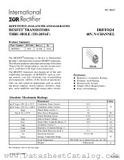 IRFF024 datasheet pdf International Rectifier